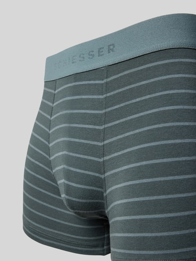 Schiesser Boxershorts mit elastischem Logo-Bund im 3er-Pack Marine 2