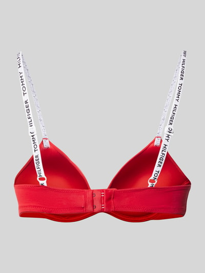 TOMMY HILFIGER Push-up-BH mit Label-Details Modell 'HERITAGE' Rot 3