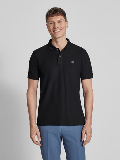 LERROS Regular Fit Poloshirt mit Logo-Stitching Modell 'Performance' Black 4