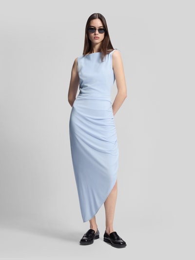 HUGO Slim Fit Freizeitkleid mit Raffungen Hellblau 1