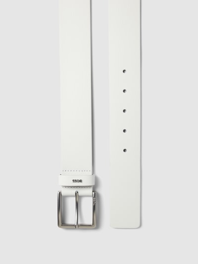BOSS Ledergürtel aus echtem Leder Weiss 3