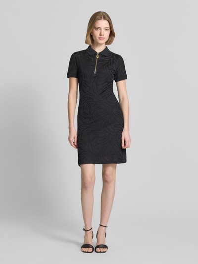 HUGO Körpernahes Freizeitkleid aus Viskose-Mix Modell 'NOFINA_1' Black 1
