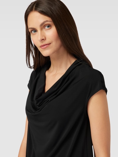 Betty Barclay Blusenshirt mit Wasserfall-Ausschnitt Black 3