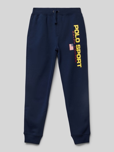 Polo Sport Sweatpants met labelprint Marineblauw - 1