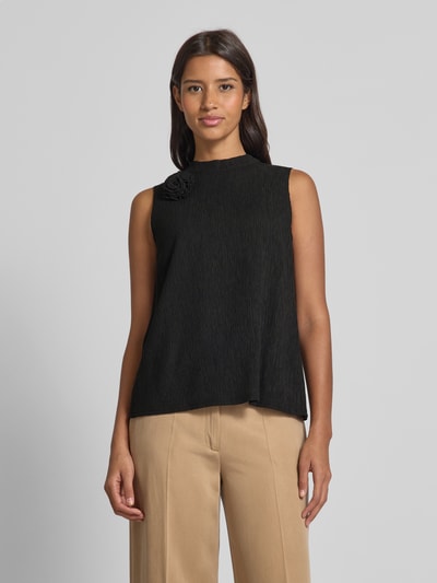 s.Oliver BLACK LABEL Regular Fit Blusentop aus Lyocell-Mix Black 4