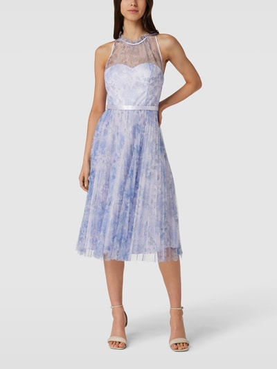 Laona Cocktailkleid mit floralem Muster Bleu 1