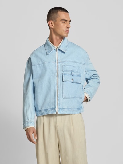 MAISON KITSUNÉ Jeansjacke aus reiner Baumwolle Jeansblau 4