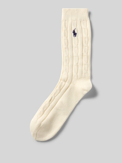 Polo Ralph Lauren Skarpety z wyhaftowanym logo Złamany biały 1