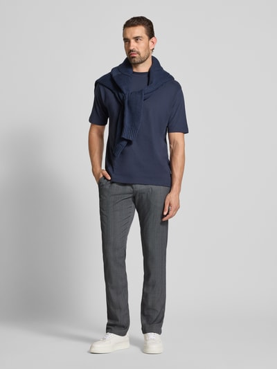 MCNEAL Slim fit broek met riem Marineblauw - 1