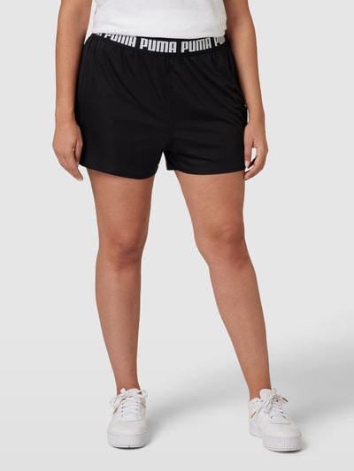 PUMA Performance Plus Sweatshorts mit Label-Details Black 4