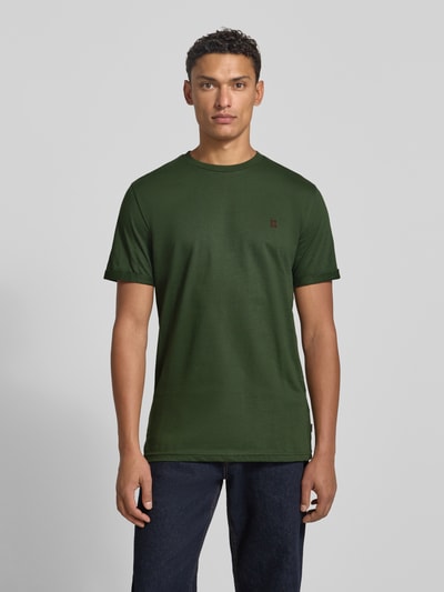 Les Deux T-shirt met ronde hals, model 'Norregaard' Donkergroen - 4