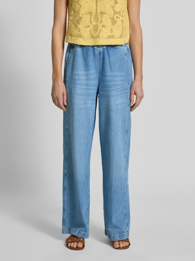 Jake*s Studio Woman Wide Leg Jeans mit elastischem Bund Bleu 4