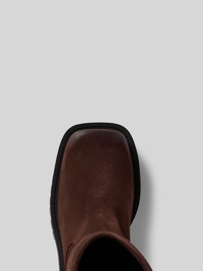 Diesel Stiefel mit Logo-Applikation Dunkelbraun 4