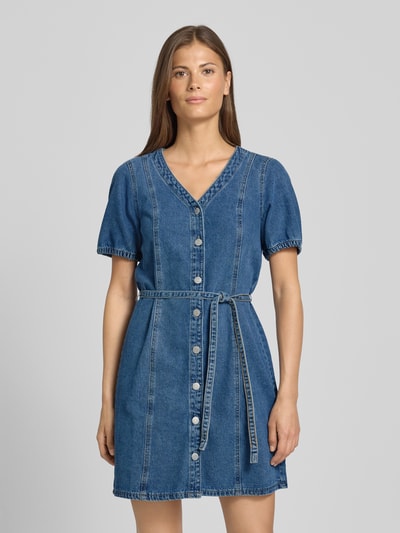 Vero Moda Regular Fit Jeanskleid aus Baumwoll-Viskose-Mix Modell 'JANET' Jeansblau 4