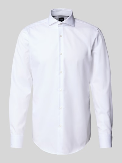 BOSS Slim fit zakelijk overhemd van puur katoen Wit - 2