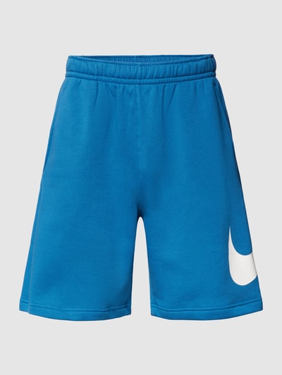 Nike Szorty z dzianiny dresowej z nadrukiem z logo model ‘CLUB SHORT’ Niebieski 2