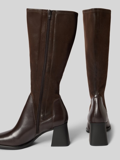 Produktfoto, brązowe kozaki z modelu 'HEDDA' ze skóry bydlęcej Vagabond, matowa i lekko błyszcząca faktura, damskie kozaki / boots