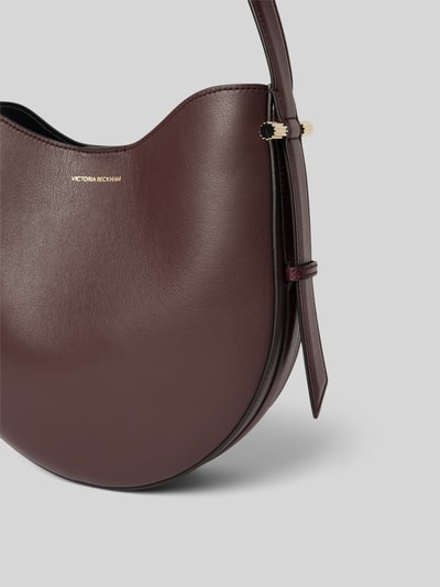 Victoria Beckham Handtasche mit Label-Print Dunkelrot 3