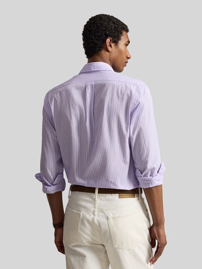 Polo Ralph Lauren Koszula casualowa o kroju regular fit z czystej bawełny Fioletowy 5