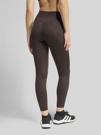 adidas Training Legginsy o kroju skinny fit sport z nadrukiem z logo Czarny 3
