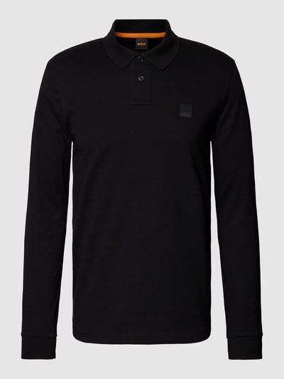 BOSS Orange Poloshirt met labeldetail Zwart - 2