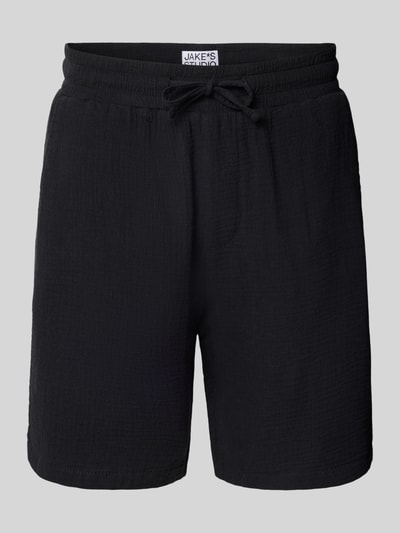 JAKE*S STUDIO MEN Regular Fit Shorts mit elastischem Bund Black 2