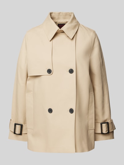 Stefanel Trenchcoat mit Umlegekragen Beige 2