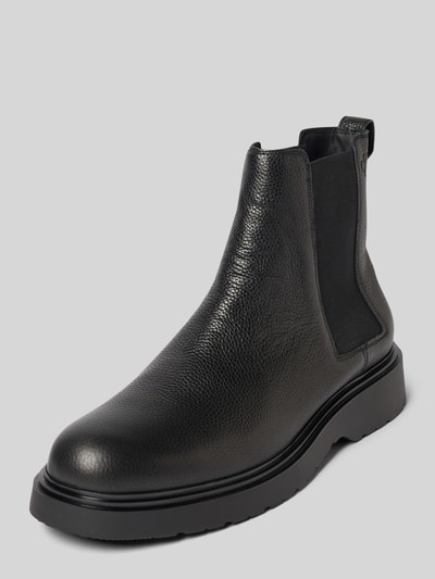 Calvin Klein Jeans Chelsea Boots aus Leder mit elastischen Einsätzen BLACK 1