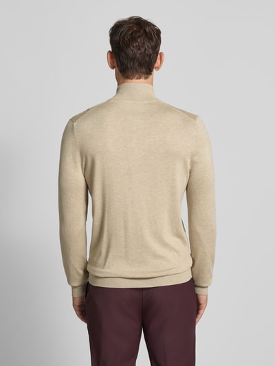 MCNEAL Strickjacke aus Viskose-Mix mit Stehkragen Mud Melange 5