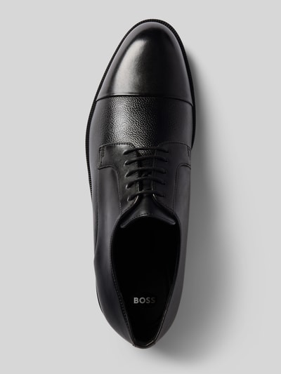 BOSS Veterschoenen van echt leer, model 'TAYIL' Zwart - 3