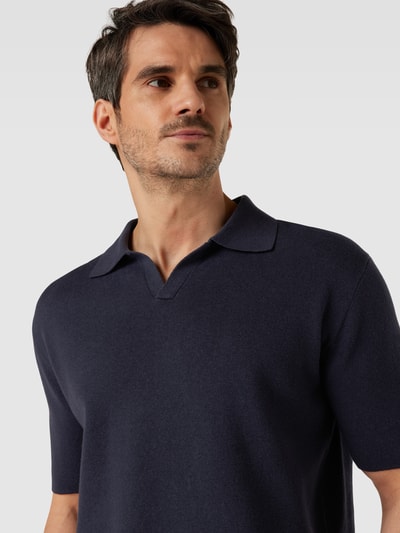 Tiger Of Sweden Poloshirt met V-hals, model 'Maelon' Marineblauw - 3