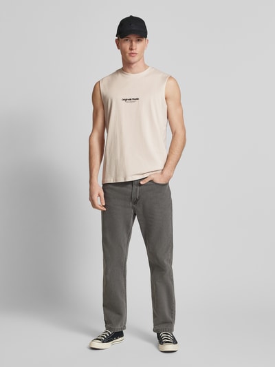 Jack & Jones Tanktop mit Label-Print Modell 'VESTERBRO' Offwhite 1