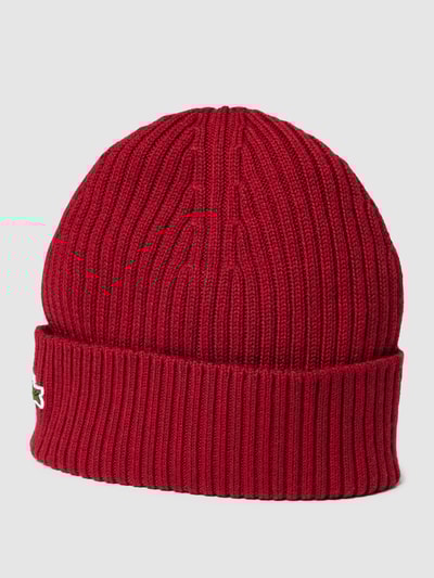 Lacoste Beanie met labeldetail Bordeauxrood - 1