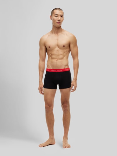 Tommy Hilfiger obcisłe bokserki o kroju regular fit z mieszanki bawełny w zestawie 7 szt. Czarny 1