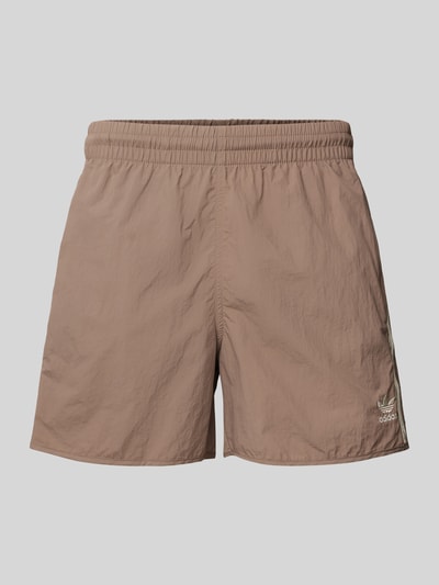 adidas Originals Relaxed Fit Shorts mit Label-Stitching Modell 'SPRINTER' Dunkelbraun 2