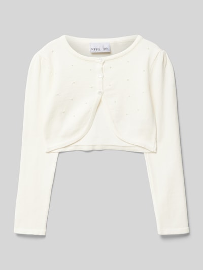 Happy Girls Bolero mit Ziersteinbesatz Offwhite 1