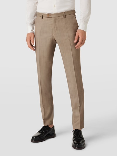 CG - Club of Gents Slim fit pantalon met stretch Beige - 4