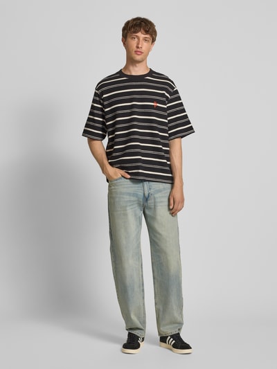 REVIEW Baggy Fit Jeans im 5-Pocket-Design Blau 1