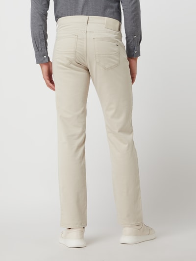 Brax Straight fit broek met stretch, model 'Cadiz' Beige - 5