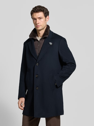 JOOP! COLLECTION Regular Fit Mantel aus Woll-Mix Modell 'Morris' Marine 4