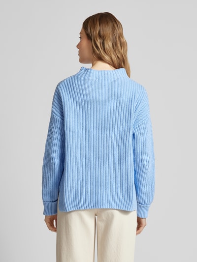 Selected Femme Strickpullover mit Stehkragen Modell 'SELMA' Rauchblau 5