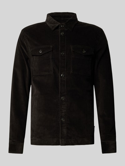 Barbour Koszula sztruksowa o kroju regular fit z mieszanki bawełny Oliwkowy 2