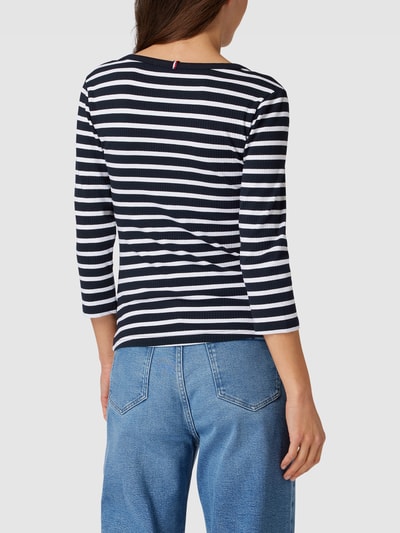 Tommy Hilfiger Shirt met lange mouwen in riblook Marineblauw - 5