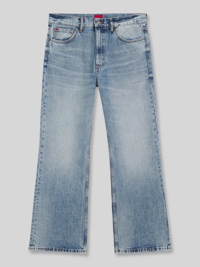 HUGO Jeansy o kroju tapered fit z czystej bawełny w stylu 5 kieszeni Jeansowy niebieski 2