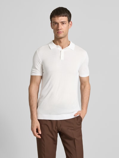 Strellson Koszulka polo o kroju regular fit z czystej wiskozy model ‘VADIM’ Biały 4