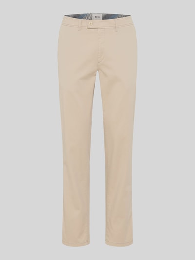 Brax Regular Fit Chino aus Baumwoll-Mix Modell 'Evans' Kitt 2