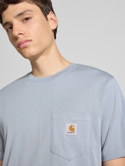 Carhartt Work In Progress T-shirt met labeldetail Rookblauw - 3