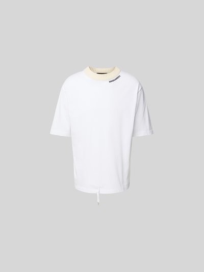 Dsquared2 Loose Fit T-Shirt mit Tunnelzug Weiss 1