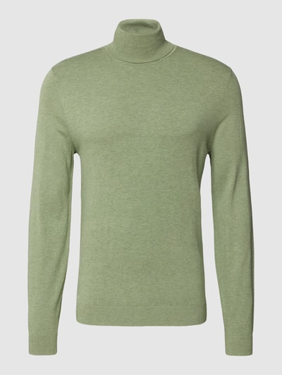 MCNEAL Longsleeve mit geripptem Rollkragen Mint Melange 2