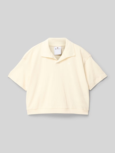 CHAMPION T-Shirt mit Umlegekragen Sand 1